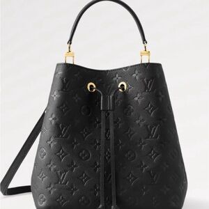 Designer Black Embossed Shoulder Bag